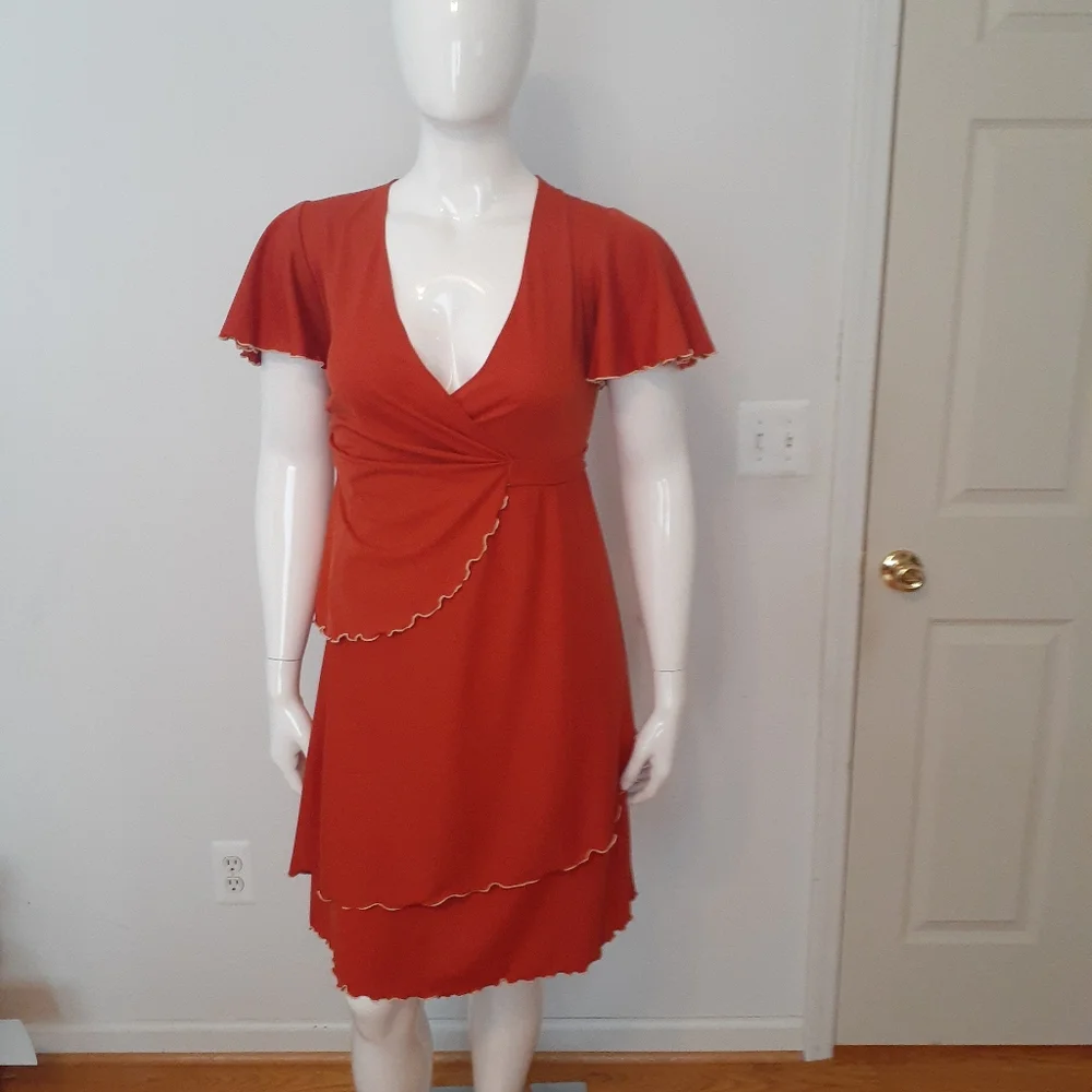 Vintage 1940's Wrap Dress Size Medium - Picture 2 of 7